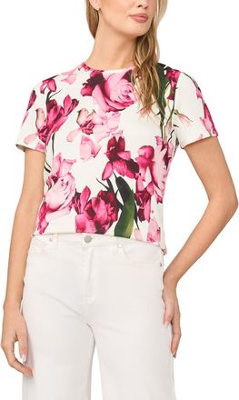 Ted Baker Willow Floral T-Shirt in Ultra White at Nordstrom, Size X-Large