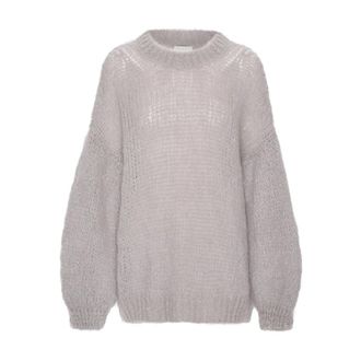 Americandreams Pepper Round Neck Pullover - Dames - Ronde hals truien - Grijs - ONE Size - Wol - Truien & Vesten
