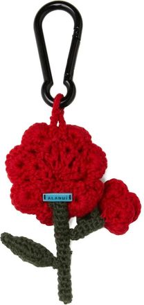 Alanui Portachiavi Rose Amigurumi - Rosso