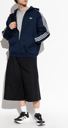 adidas Sweatshirt With Logo, Mens, Navy Blue