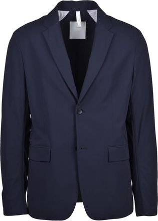 Duno Blue Technical Fabric Buttoned Jacket