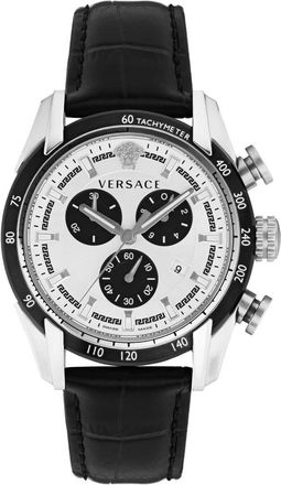 Versace Heren, Accessoires, Grijs, Maat: ONE Size Leer