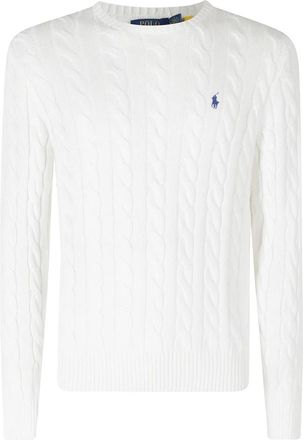 Polo Ralph Lauren Ronde Hals Pullover - Heren - Ronde hals truien - Wit - L - Katoen - Truien & Vesten