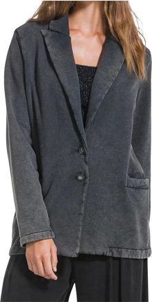 Deha Blazer in cotone effetto marmorizzato - - Sport - Donna - Nero - S