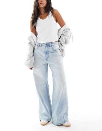 Cotton On Jeans super ampi a vita bassa blu