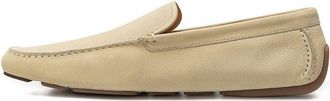 Bally Mens Beige Leather Moccassin Shoe