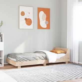 Berkfield Home Bed Frame without Mattress 90x190 cm Single Solid Wood Pine in Brown
