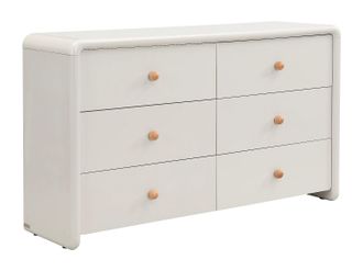 Vente-Unique Com&ograve; Con 6 Cassetti Beige - Selorina