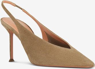 Aquazzura Wildleder-Slingback-Pumps Voltaire 85