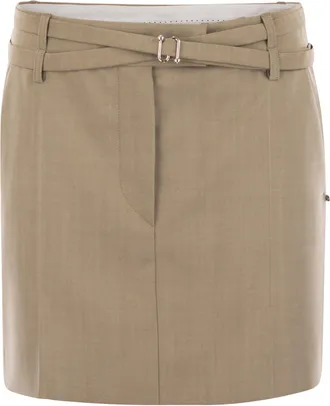 Sportmax Sportmax Fify Mini Skirt With Belt