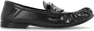 Marni Mocassin Loafer - Dames - Loafers - Zwart - 38 EU - Leer - Schoenen