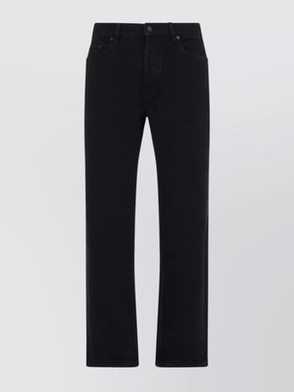 Saint Laurent denim mid-rise straight-leg jeans
