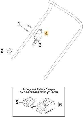OEM Interruptor De Encendido Del Motor Es Mns (l=920) Original Stiga - 381600401/1