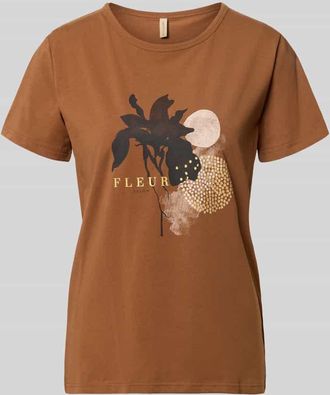 Soyaconcept T-Shirt mit Motiv-Print Modell RINA in Weiss, Gr&ouml;&szlig;e XXL