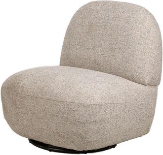 Nordlys Sillón giratorio escandinavo 1 plaza en tejido gris