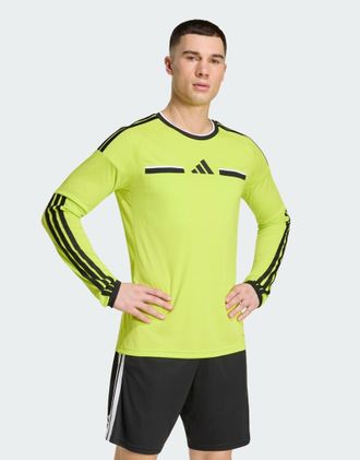 adidas adidas Performance - Referee 26 - Maglia a maniche lunghe giallo semi sol / nero