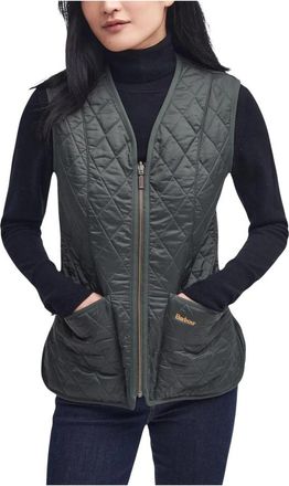 Barbour Mouwloos Liner Jacket met diamantstiksels - Dames - Bodywarmers - Groen - S - Jassen