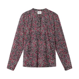Isabel Marant Maria Floral-Print Blouse - Dames - Blouses & Shirts - Veelkleurig - Maat: S Katoen