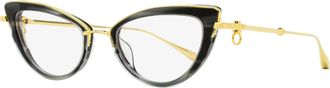 Valentino Womens Titanium Chain Eyeglasses VLX-123-CH A Gold/Gray 51mm