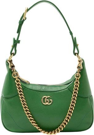 Gucci Green Goatskin Aphrodite Small Shoulder Bag (Authentic Pre-Loved)