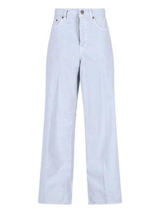 Haikure Wide-Leg Jeans In Cotton-Linen Blend With Mid-Rise Waist