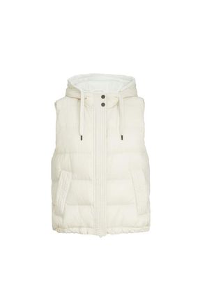 Brunello Cucinelli Nylon down vest in Milk at Nordstrom, Size 44 It