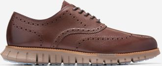 Cole Haan Mens ZER&Oslash;GRAND Remastered Wingtip Oxfords - Brown Size 10.5