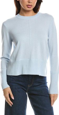 Fort&eacute; Cashmere Exposed Seam Crewneck 100% Cashmere Sweater