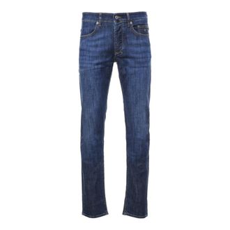 Siviglia Straight Jeans, male, Blue, Size: W33 Slim-fit Jeans