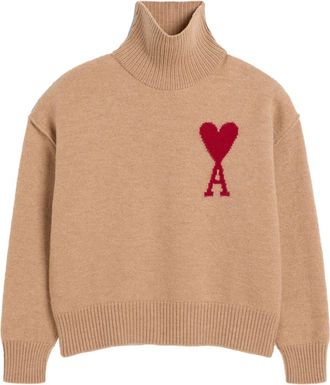Ami Ami de Coeur wool jumper - unisex - Wool - L - Neutrals