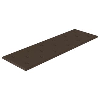 vidaXL Cabecero De Pared 12 Pcs Marr&oacute;n 90 X 30 Cm Cuero Sint&eacute;tico Vidaxl