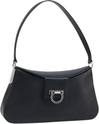 Ferragamo Pre-owned Shoulder Bags, female, Black, Size: ONE SIZE Pre-owned Shoulder Bag