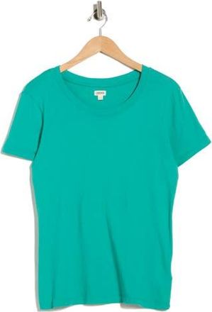 L'agence Cory Cotton Crewneck T-Shirt in Bright Jade at Nordstrom Rack, Size Xx-Small