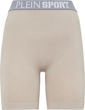 Plein Sport Shorts da ciclismo con banda logata a coste - Toni neutri