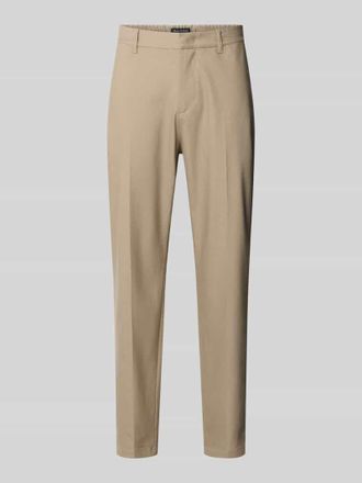 Marc O'Polo Relaxed Fit Stoffhose aus Leinen-Mix Modell BELSBO JOGGER in Beige, Gr&ouml;&szlig;e 30/32