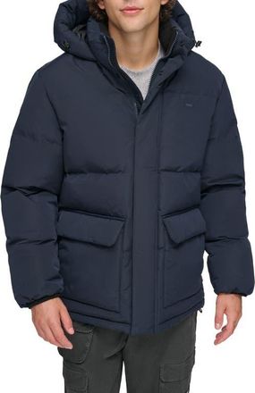 Levi's Arctic Cloth Heavyweight Parka in Navy at Nordstrom, Size Xx-Large R