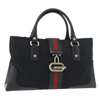 Gucci Pre-owned Handbags, female, Black, Size: ONE SIZE Pre-owned Hand Bag