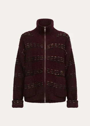 Diane Von F&uuml;rstenberg Romina Mixed Stitch Knit Sweater