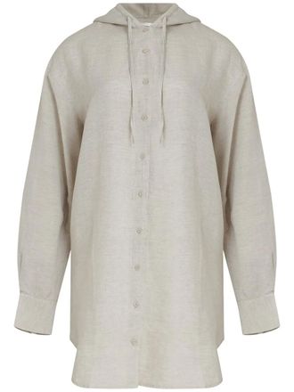 Osklen hooded shirt - Neutrals