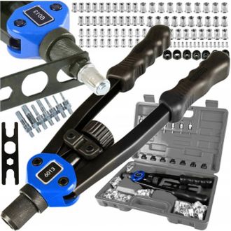 OEM Remachadora Manual Para Tuercas Remachables M3 M4 M5 M6 M8 M10 M12 126 Piezas + Estuche