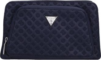 Guess Toilettas - Heren - Toilettassen - Blauw - ONE Size - Leer - Tassen