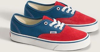 Vans Womens Vans Authentic Primary Racing Red Trainers - Size: UK 10 / eu 44.5 / us 12.5