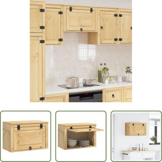 vidaXL vidaXL Armadietto miele - Armadietto SKI Marrone Miele 60 x 32 x 40 cm Pino massello