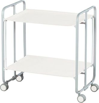 DON HIERRO Don Hierro - Carrito de te plegable gris/blanco