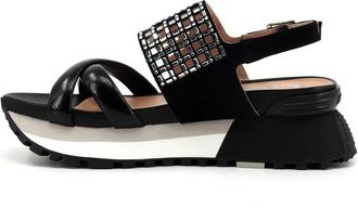 Liu Jo Maxi Wonder 26 - Dames - Sleehakken - Zwart - 39 EU - Leer - Schoenen