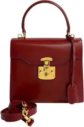 Gucci Pre-owned Handbags, female, Red, Size: ONE SIZE Pre-owned Leather gucci-bags
