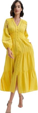 Diane Von F&uuml;rstenberg Dames, Jurken, Geel, Maat: XS