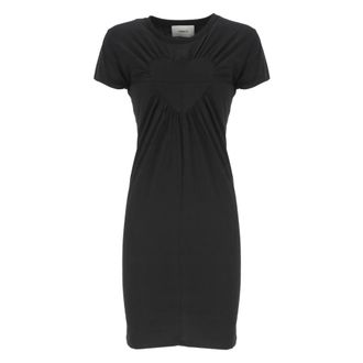 Coperni Heart Jurk - Dames - Korte kleedjes - Zwart - L - Katoen - Kleedjes