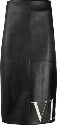 Valentino Garavani Vltn Print Pencil Skirt
