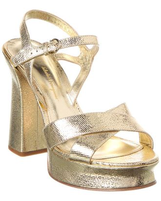 Ferragamo Ferragamo Sonya Leather Platform Sandal